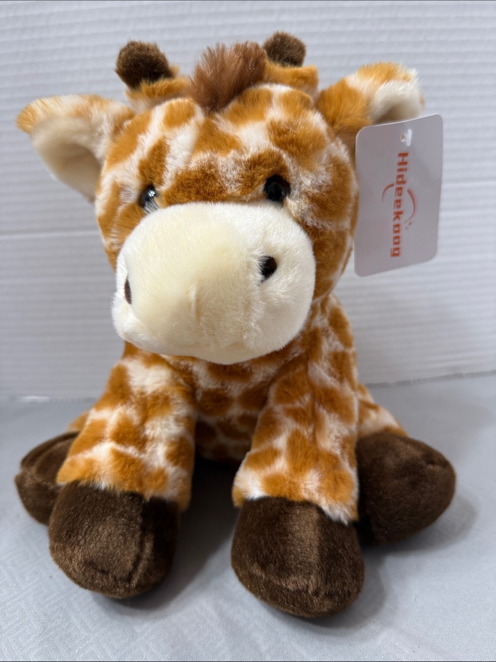 Hideekoog Giraffe Plush Brown & Cream Soft Stuffed Animal Huggable Gift Toy